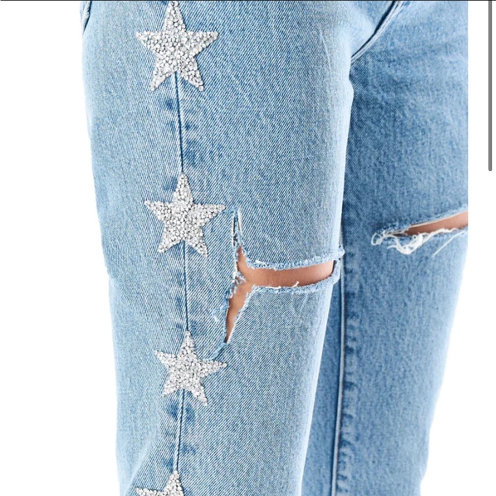 STAR PATCH JEANS